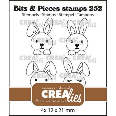 Crealies Clear Stamps - Hasen klein