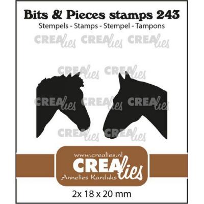 Crealies Clear Stamps - Pferdeköpfe Silhouettes