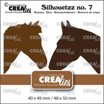 Crealies Silhouetzz Stanzschablonen - Pferdeköpfe