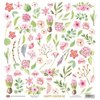 Craft&You Happy Easter Ausschneidebogen - Flowers