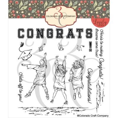 Colorado Craft Company Clear Stamps - Hats Off To You - Lovely Legs