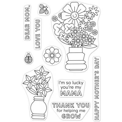 Hero Arts Clear Stamps - Mother's Day Vase
