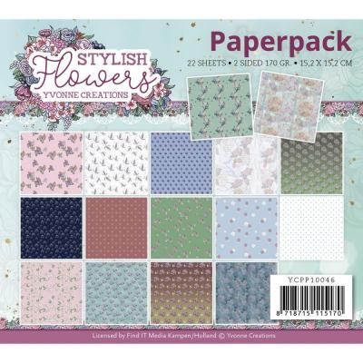 Find It Trading Yvonne Creations Stylish Flowers Designpapiere - Paper Pack