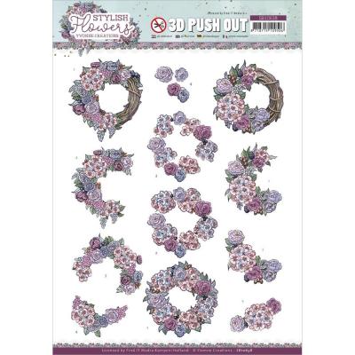 Find It Trading Yvonne Creations Stylish Flowers Punchout Sheet - Romantic Roses