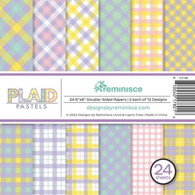 Reminisce Plaid Pastels Designpapiere - Paper Pad