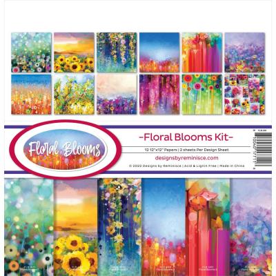 Reminisce Floral Blooms Designpapiere - Collection Kit