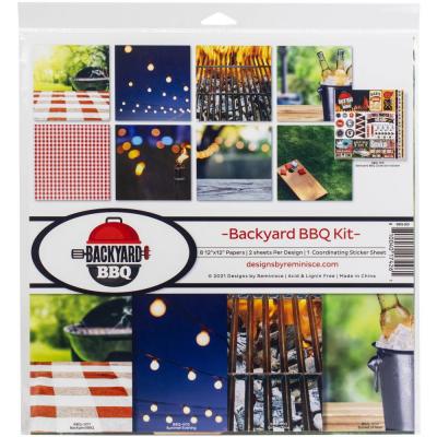 Reminisce Backyard BBQ Designpapiere - Collection Kit