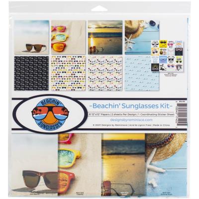 Reminisce Beachin' Sunglasses Designpapiere - Collection Kit