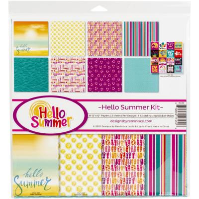Reminisce Hello Summer Designpapiere - Collection Kit