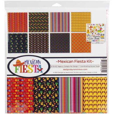 Reminisce Mexican Fiesta Designpapiere - Collection Kit