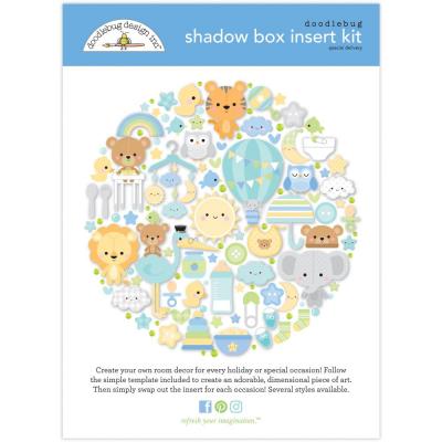 Doodlebug Special Delivery - Shadowbox Insert Kit
