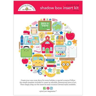 Doodlebug School Days - Shadowbox Insert Kit