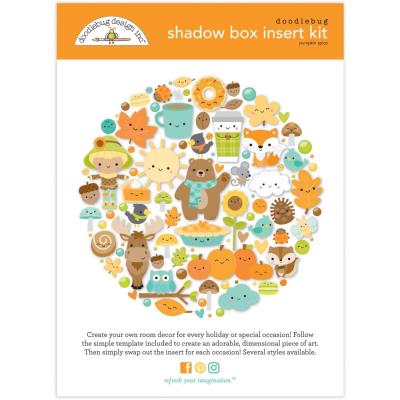Doodlebug Pumpkin Spice - Shadowbox Insert Kit