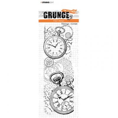StudioLight Grunge Collection Nr.222 Clear Stamp - Vintage Clocks