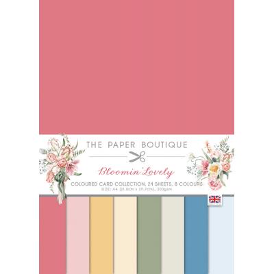 The Paper Boutique Bloomin Lovely Cardstock - Coloured Card Collection