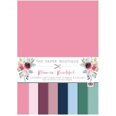 The Paper Boutique Bloomin Beautiful Cardstock - Coloured Card Collection