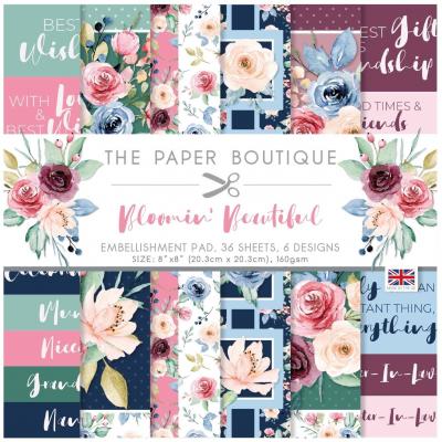 The Paper Boutique Bloomin Beautiful Designpapier - Embellishment Pad