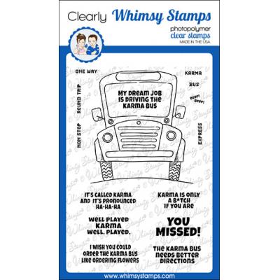 Whimsy Stamps Deb Davis Clear Stamps - Karma Bus
