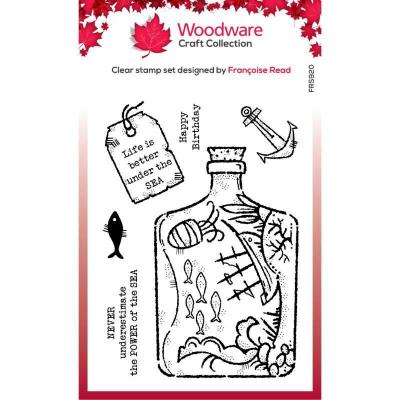 Woodware Clear Stamps - Shipwreck Bottle