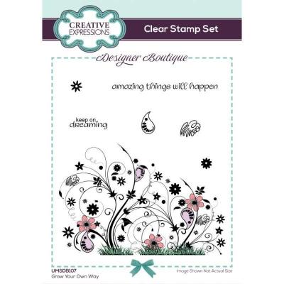 Creative Expressions Designer Boutique Clear Stamps - Grow Your Own Way