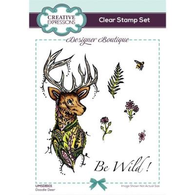 Creative Expressions Designer Boutique Clear Stamps - Doodle Deer