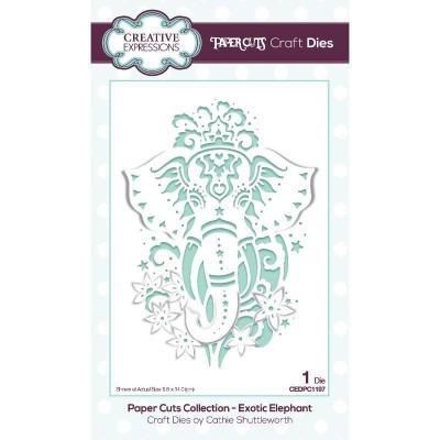 Creative Expressions Paper Cuts Craft Die - Exotic Elephant