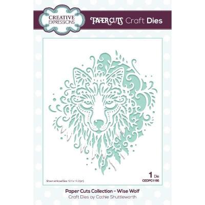 Creative Expressions Paper Cuts Craft Die - Wise Wolf