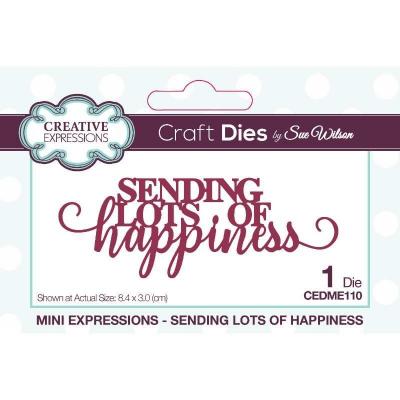 Creative Expressions Craft Dies By Sue Wilson - Sending Lots Of Happiness