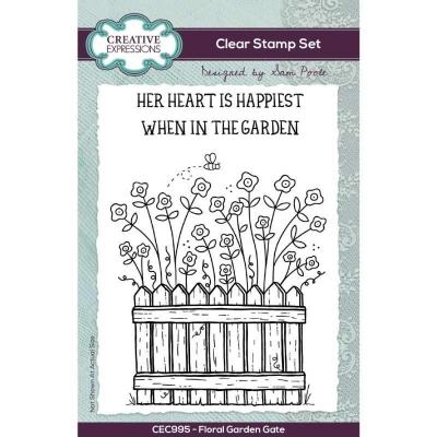 Creative Expressions Sam Poole Clear Stamps - Floral Garden