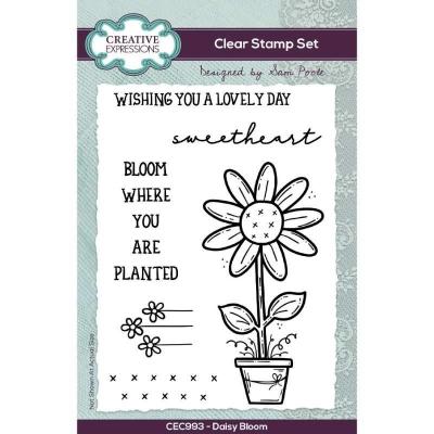 Creative Expressions Sam Poole Clear Stamps - Daisy Bloom