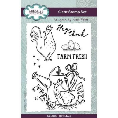Creative Expressions Sam Poole Clear Stamps - Hey Chick