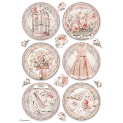 Stamperia You And Me Rice Paper - Rounds - Reispapier