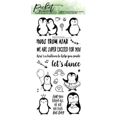 Picket Fence Studios Clear Stamp - Penguins Wanna Have Fun