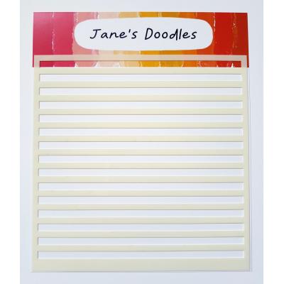 Jane's Doodles Stencil - Stripes