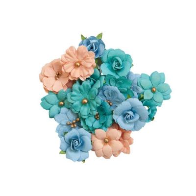 Prima Marketing Painted Floral Papierblumen - Mixed Colors