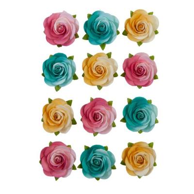 Prima Marketing Painted Floral Papierblumen - Bright Gouache