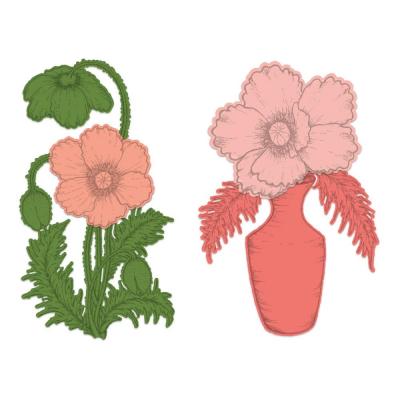 Heartfelt Creations Cut & Emboss Dies - Wild Poppy Bouquet