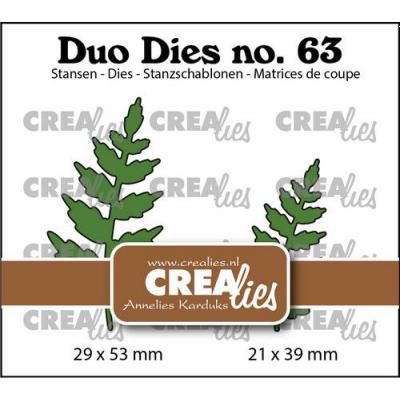 Crealies Duo Dies Stanzschablonen - Blätter - Farn