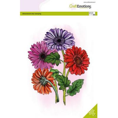 CraftEmotions Clear Stamp - Gerbera