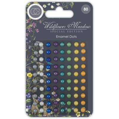 Craft Consortium Wildflower Meadow Embellishments -  Enamel Dots