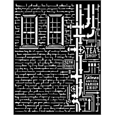 Stamperia Sir Vagabond Aviator Stencil - Wall And Pipes