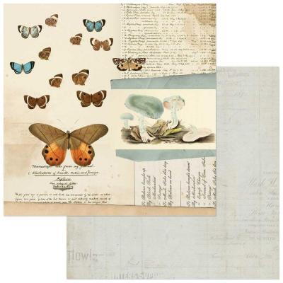 9 And Market Curators Meadow Designpapier - Papillon