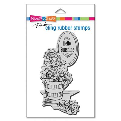 Stampendous Cling Stamp - Mini Sunshine Flowers