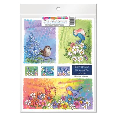 Stampendous Quick Card Panels - Birdies Bright
