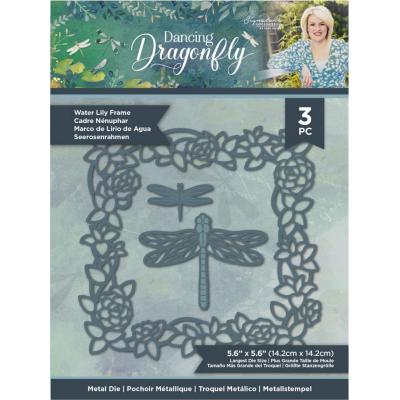 Crafter's Companion Dancing Dragonflies Metal Dies - Water Lily Frame