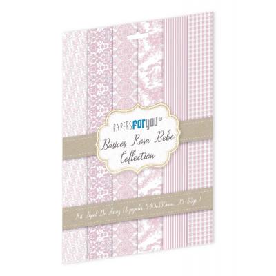 Papers For You  Basicos Rosa Bebe Spezialpapiere - Rice Paper Kit