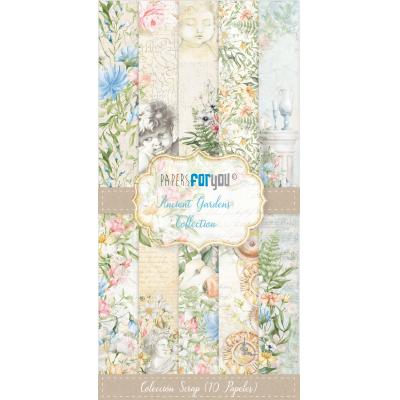 Papers For You Ancient Gardens Designpapiere - Slim Scrap Paper Pack