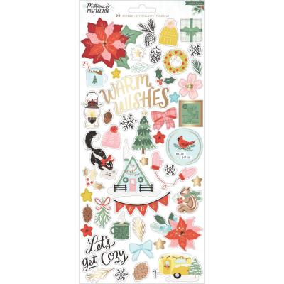 Crate Paper Mittens & Mistletoe Sticker - Accents & Phrases