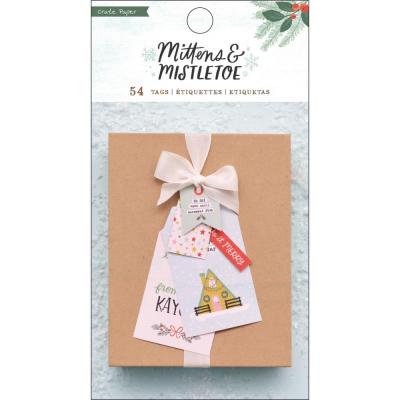 Crate Paper Mittens & Mistletoe Die Cuts - Book Of Tags