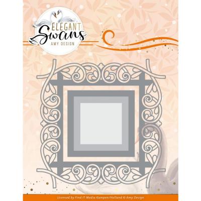 Find It Trading Amy Design Elegant Swans Die - Elegant Frame